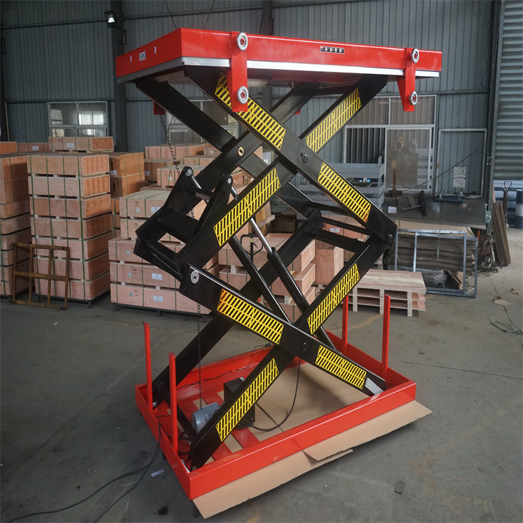 固定剪叉式升降平台 小型电动自动升降机 家用工厂仓库液压货梯