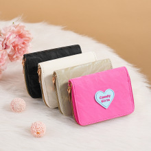 卡包爱心多巴胺色大容量防消磁芭比爆款现货外贸亚马逊批发零钱包