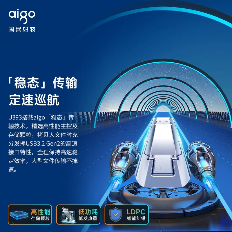 Applicable to the Patriot 128/256/512G USB3.2 Type-C dual interface high-speed solid U disk U393