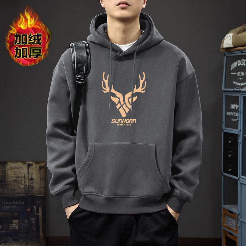 Otoño chaqueta encapuchada masculina marca de moda primavera y otoño todo-en - uno pesado americano adolescente oversize chaqueta suelta
