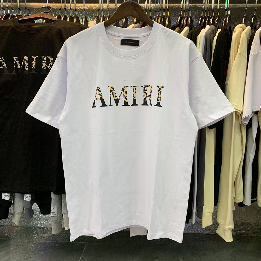 Verano nueva camiseta de manga corta impresa de letras suelta marca de moda hombre camiseta casual de media manga mujer