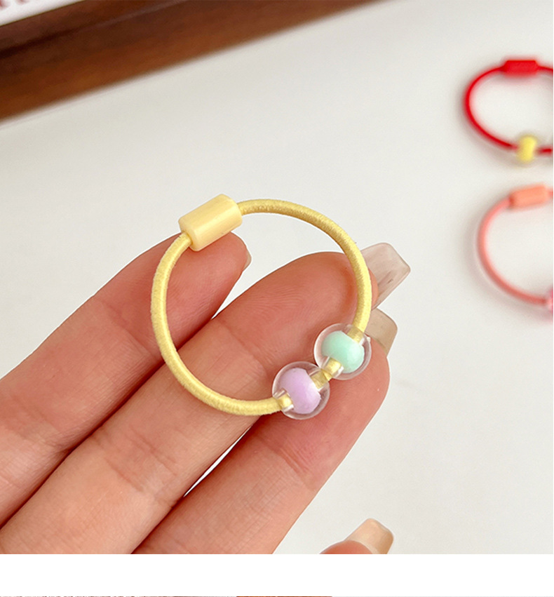 Kid'S Cute Simple Style Geometric Arylic Rubber Band Hair Tie display picture 2