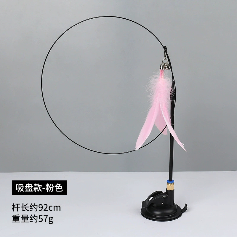 Fabricante spot ratón de lino palo de gato divertido poste de madera con campana auto-alivio gato juguetes suministros para mascotas