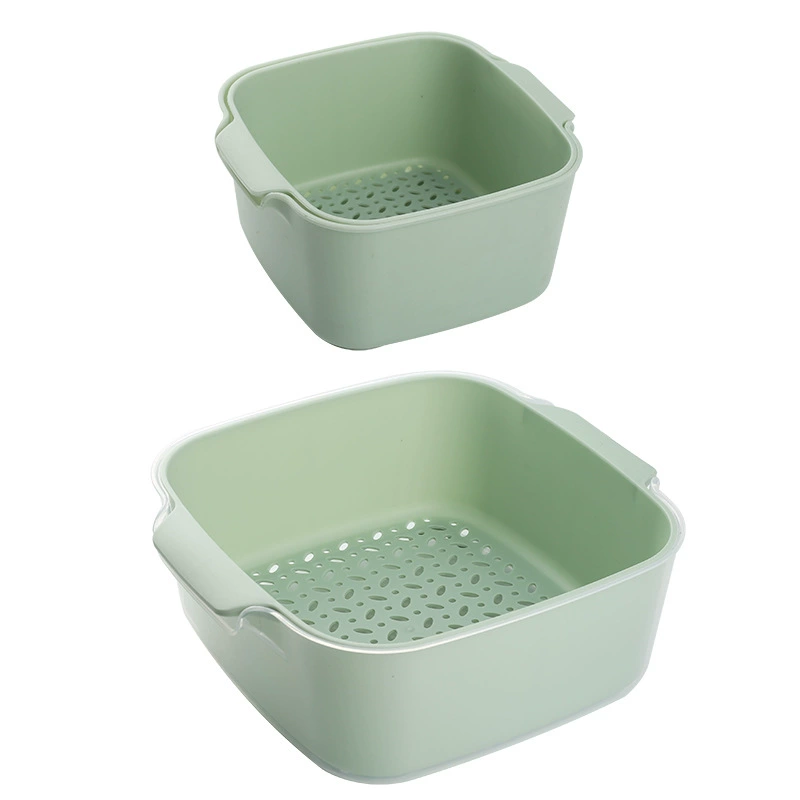 Double-layer storage system for fruits and vegetables, drying rack for home use, universal fruit basket