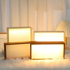 空框灯箱diy放手办家用卧室简约双面展示桌面盒ins风夜灯