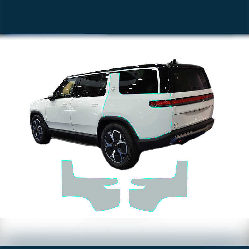 TPU Paint – Rivian Car paint protective film - rivian-r1s-21-24-rear-fender-tpu-protection-film-tpu-75mil-lubrizol