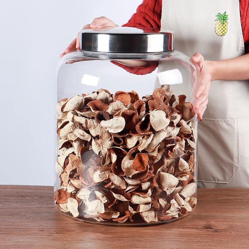 Jingyi Stainless Steel Lid Sealed Jar Xiaoqing Orange Tea Storage Jar Snacks Dried Coffee Bean Jar Household