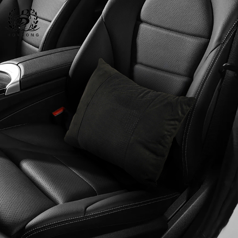 업그레이드된 펀치 스웨이드 블랙 요추 지지대