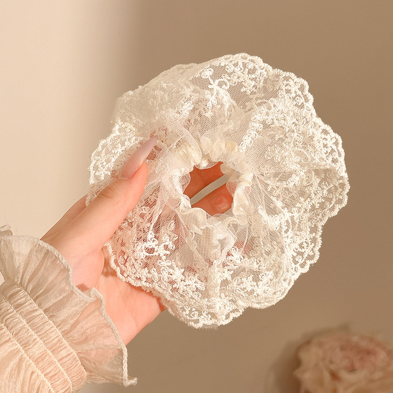 Anillo de cabello de intestino grande coreano para mujeres de alto nivel toallas cuadradas cuerdas de cabello de alta elasticidad y elásticas duraderas flojas flojas