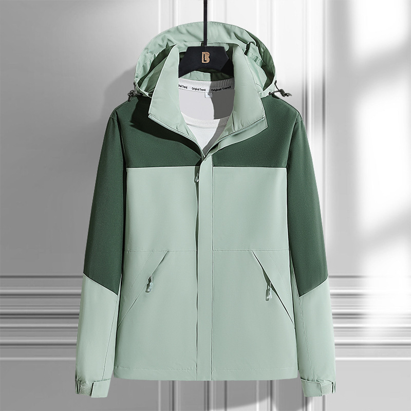 Shake rápido para la versión americana de la chaqueta de asalto para hombres y mujeres parejas abrigo casual otoño y invierno nueva chaqueta con capuz suelta marca de moda para hombres