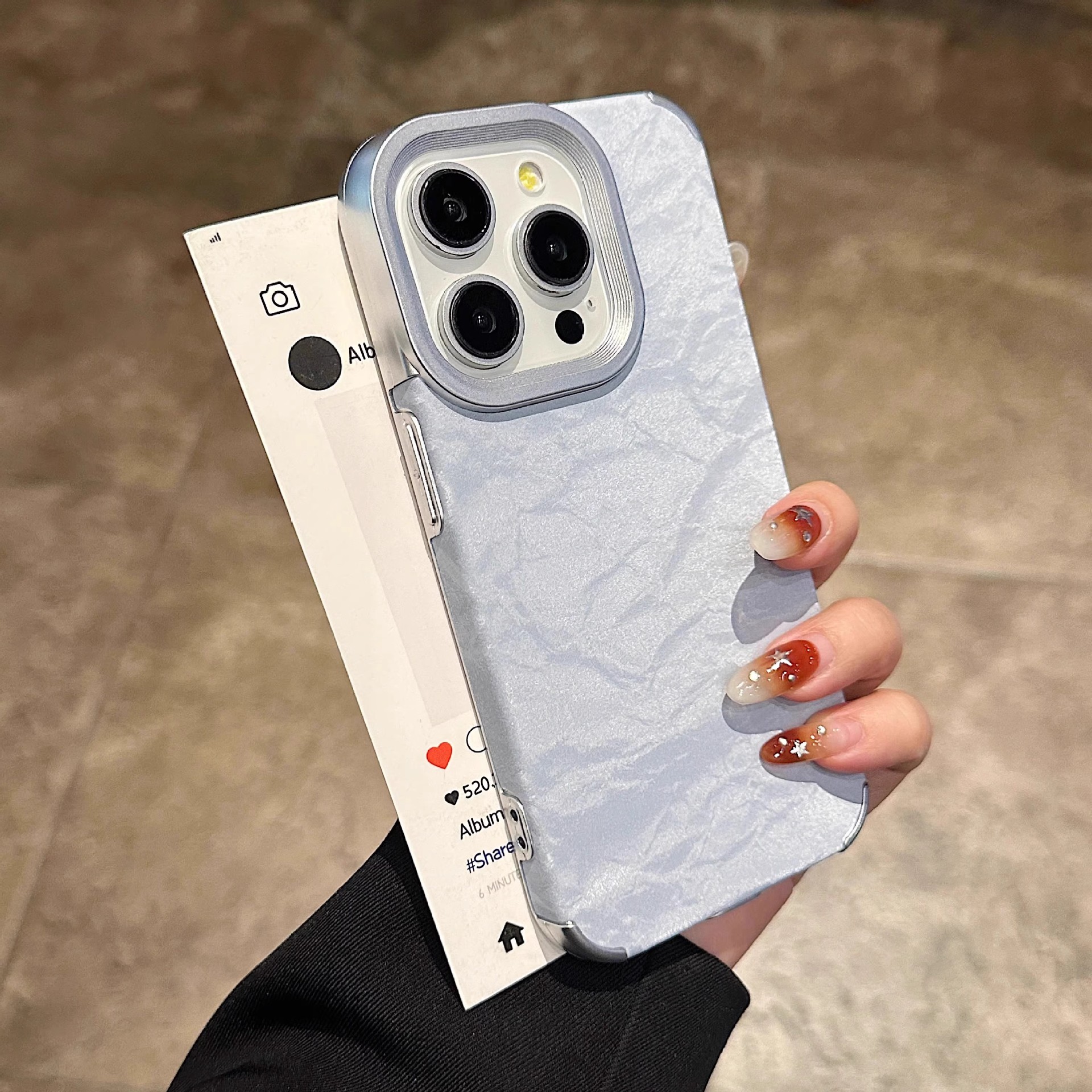 Velvet Snow Mountain Pattern Phone Case Suitable For IPhone 17 Pro, 14, 15 Max, New 11, Premium 12 Pro_voghion.com