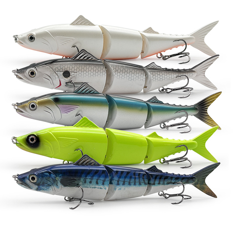 Cross-border dedicated 111g giant bait bionic multi-section Luya fake bait submerged three-section bait sea fishing large hard bait