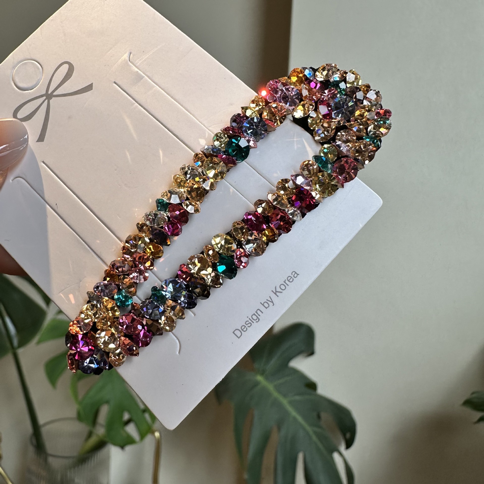 18g Weight Hair Clip Hair Accessories Type 1 Piece Quantity Daily, Street Occasion Artificial Crystal Material Solid Color Pattern All Seasons Season Women's Gender Elegant, Shiny Style Elegant Shiny Women's Solid Color Artificial Crystal Hair Clip 2