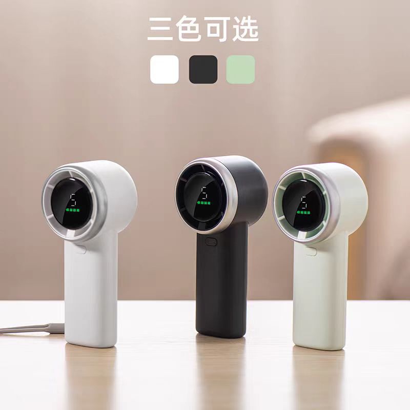 国境を越えた新しい高速ターボファン USB デジタル ディスプレイ デスクトップ ハンドキャリー屋外冷却ポータブル暴力ファン|undefined