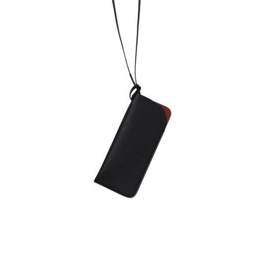 Korean-style fashionable strap sunglasses bag, crossbody strap leather travel sunglasses case, simple leather cover