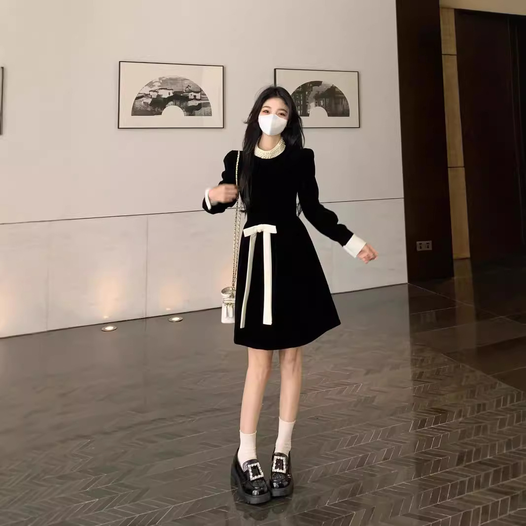  冬  M-4XL 大きいサイズ ワンピース（2タイプ：ショート丈、ロング丈）