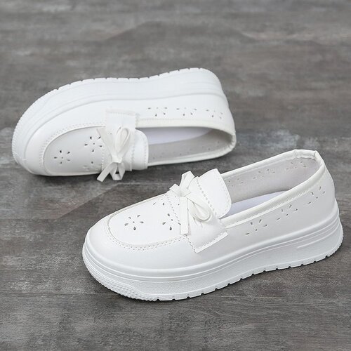 Women's Clogs with Soft, Breathable Soles, Non-Binding, Comfortable, Non-Slip Single Shoes for Spring and Summer, New White Medical Shoes