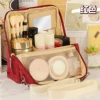 Red cosmetic bag
