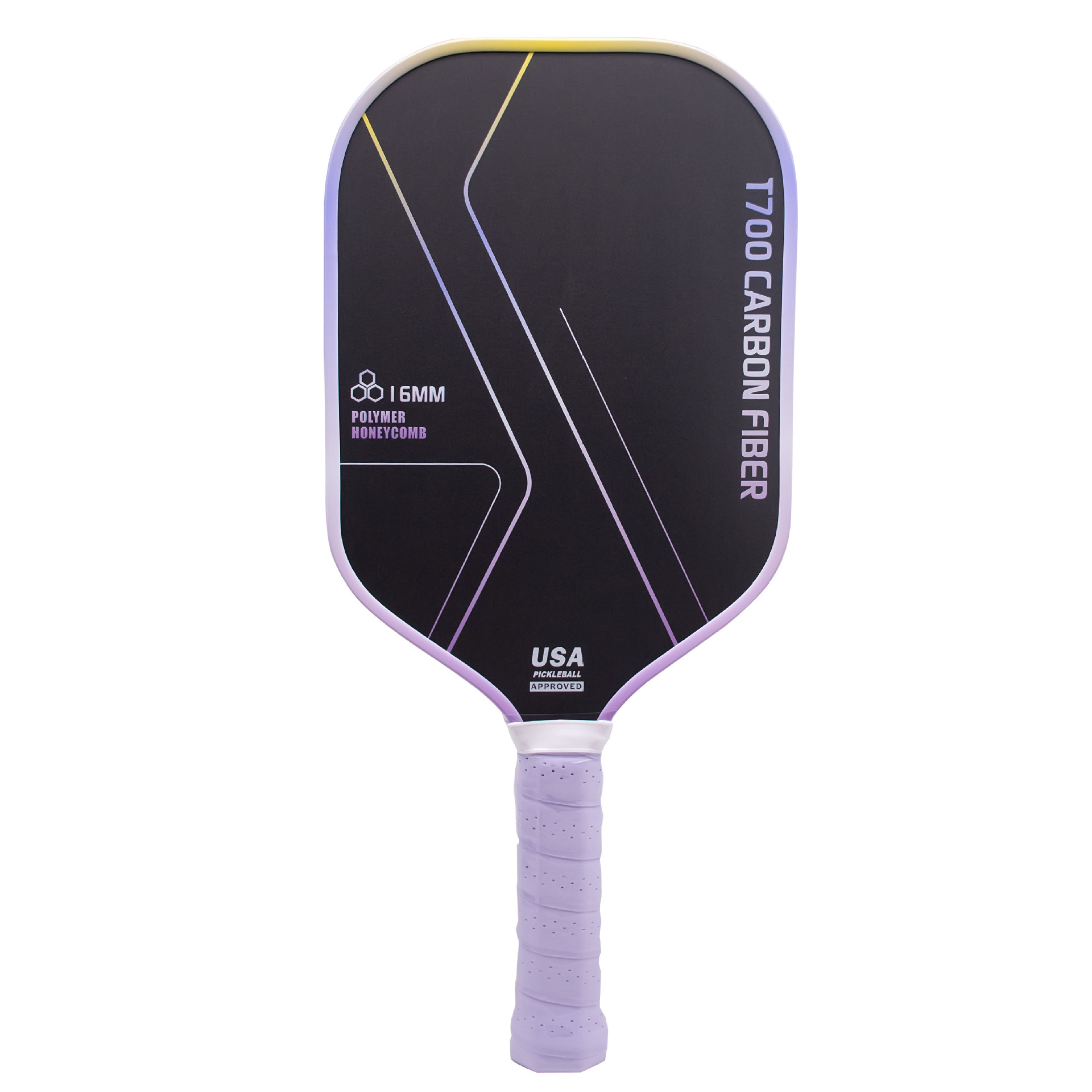 Pickleball Racket Full Set Carbon Fiber T700 Textured Matte Pickleball Racket for Kids and Adults
