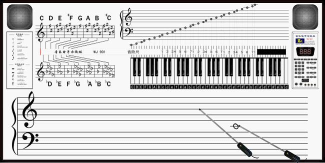 ZXX供数码立体声音乐电子示教板 型号:BS03-WJ901-61库号M351733