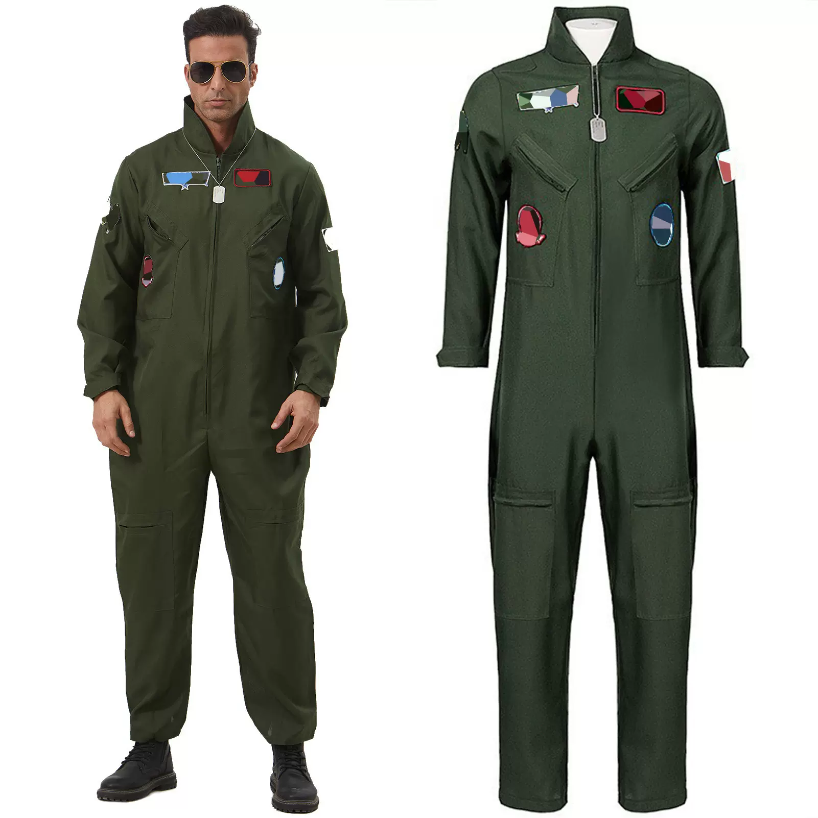 2025新款大男壮志凌云飞行员扮演套装跨境制服cosplay成人舞台装