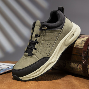 2025 Autumn New Cross-Border Live Broadcast Hot Selling Men's Casual Hiking Shoes Genuine Leather Wear-Resistant Sports Versatile Men's Shoes