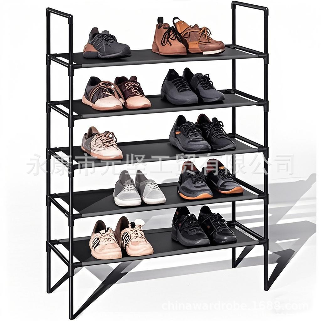 3방향 체크무늬 5단 신발장