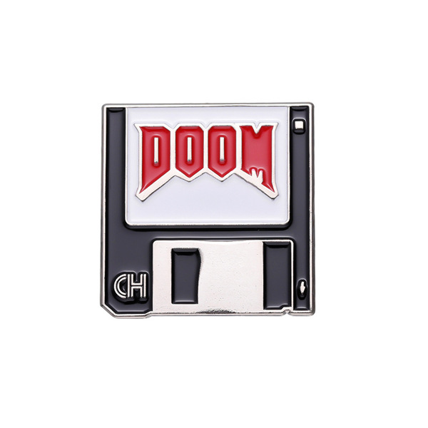 Cartoon creative brooch with letters