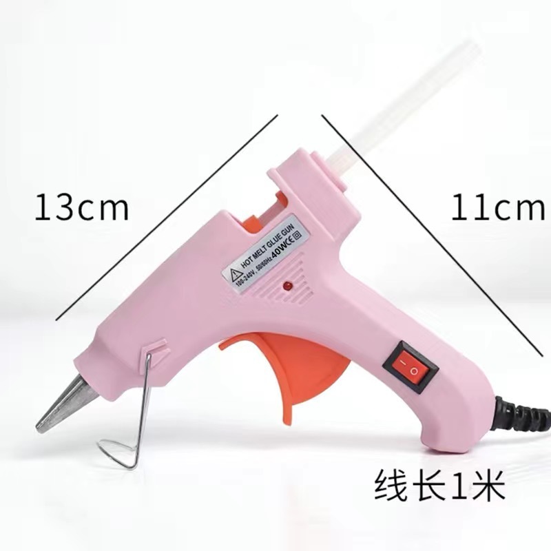 핑크색 별도의 40w 소형 글루건