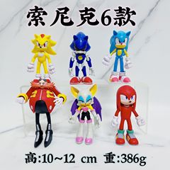 Flying Squirrel Figure 4th Generation 6 Models Sonic Figurine Game Peripherals Model Doll Decorative Egg Toy 