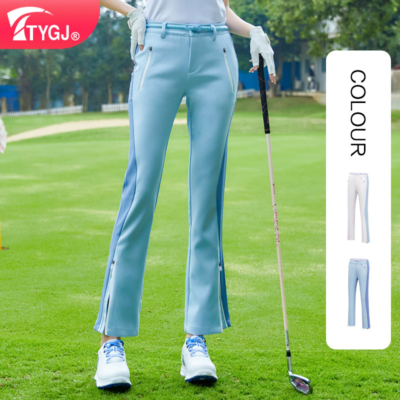 TTYGJ Spring and Autumn Golf Women's Trousers Stretch Elastic Waist Women's Slim-fit Slimming Sports GOLF Ball Pants