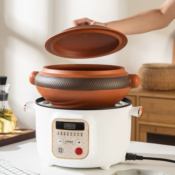 Yunnan Steam Pot Chicken Steam Pot Purple Clay Household Non-Purple Clay Steam Pot Commercial盗汗 Steam Pot Set