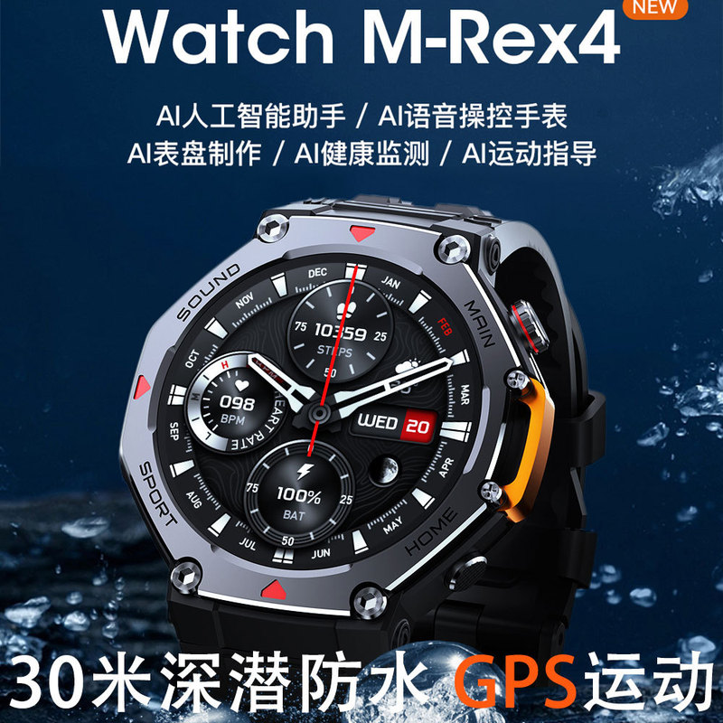 2026 New Smartwatch 30m Deep Dive Waterproof Gps Positioning Whatsapp Reply Dual Payment Compass