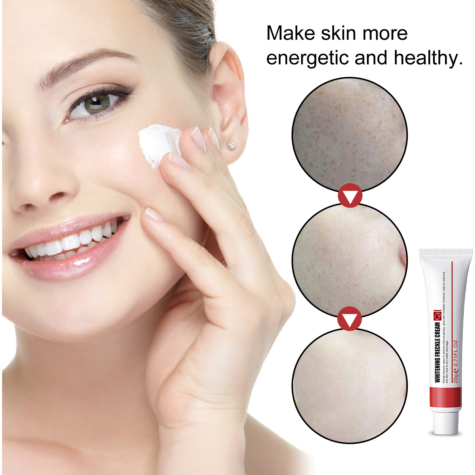 EELHOE Rimozione delle macchie Schiarisce le macchie, Illumina il tono, Idrata la pelle, Macchie dell'acne Crema per la cura e la riparazione della pelle_voghion.com