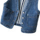 All-match New Spring and Autumn Stylike Denim Vest Women's 2025 Outer Wearing Outer Wearing Short Casual High-end Vest Top