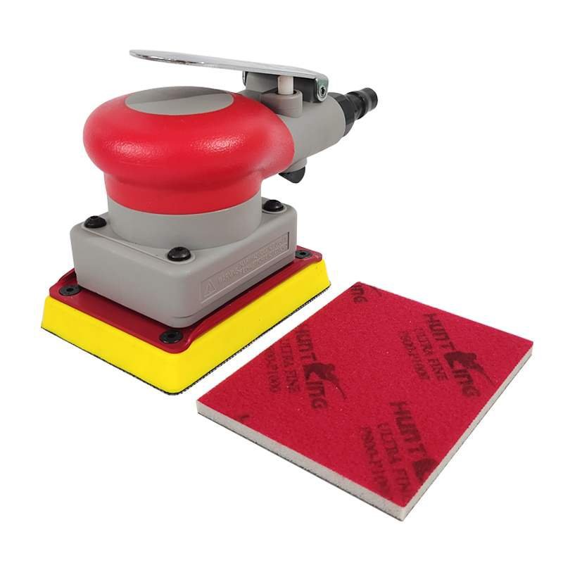 猎王方形海绵砂纸75×100植绒小方干磨机汽车美容打磨抛光砂纸