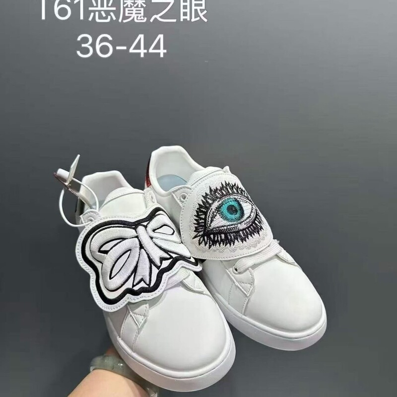 Devil's Eye 2026 Summer New Versatile Flat Shoes Casual Business Style White Shoes Unisex Couple Style Devil's Eye 2026 Summer New Versatile Flat Shoes Casual Business Style White Shoes Unisex Couple Style