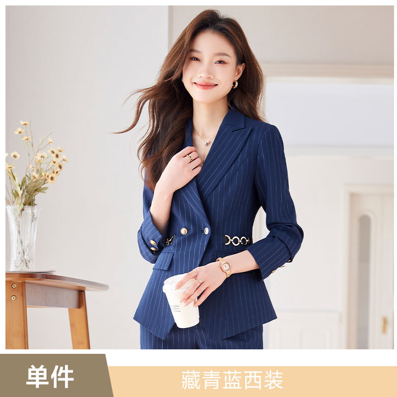 Navy blue suit
