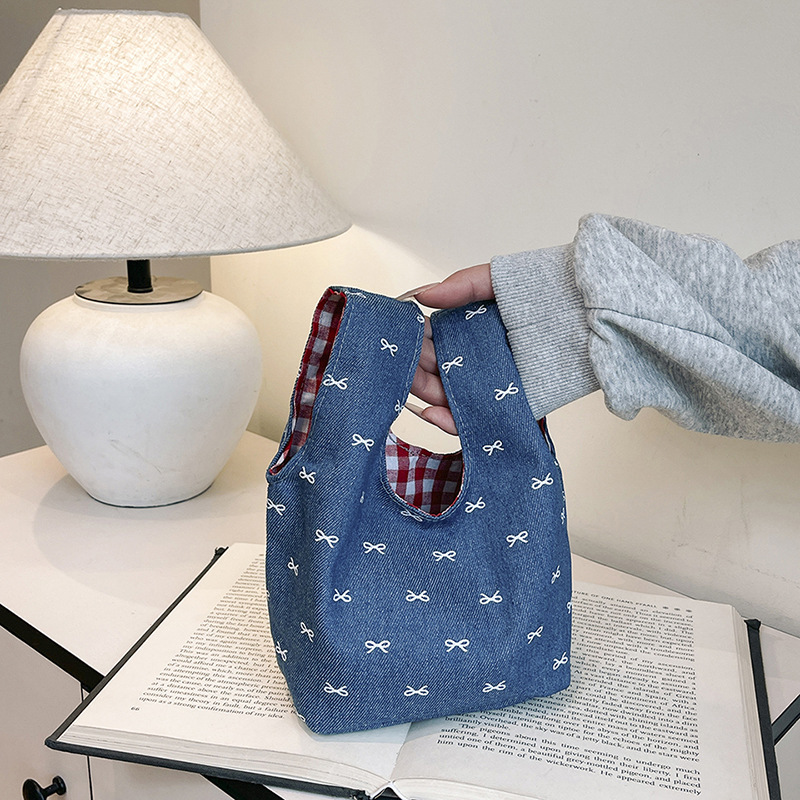 大容量の新しい刺繍漫画かわいいハンドバッグ女性化粧品収納外出やショッピング多用途女の子|undefined