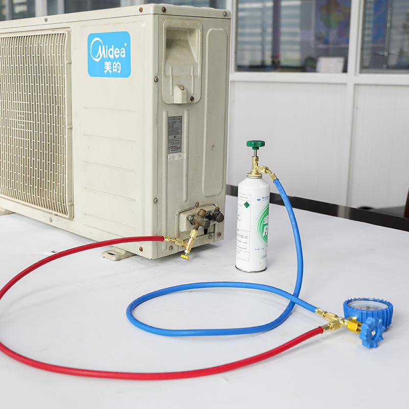 CT - 466 aire acondicionado medidor de líquido doméstico R22R410A medidor de medición de presión de refrigerante de semillas de nieve herramienta de medidor de fluoro para automóviles