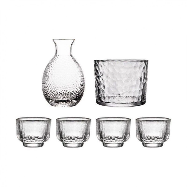 [Transparent model] 1 pot, 1 cylinder, 4 wine glasses, free cork✦