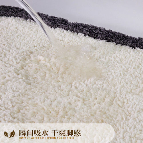 ins simple semicircle absorbent bathroom floor mat thickened non-slip carpet bathroom bathroom toilet door mat