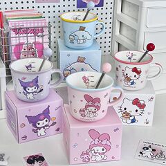 三丽鸥库洛米马克杯男女生高颜值陶瓷水杯儿童牛奶咖啡杯情侣家用