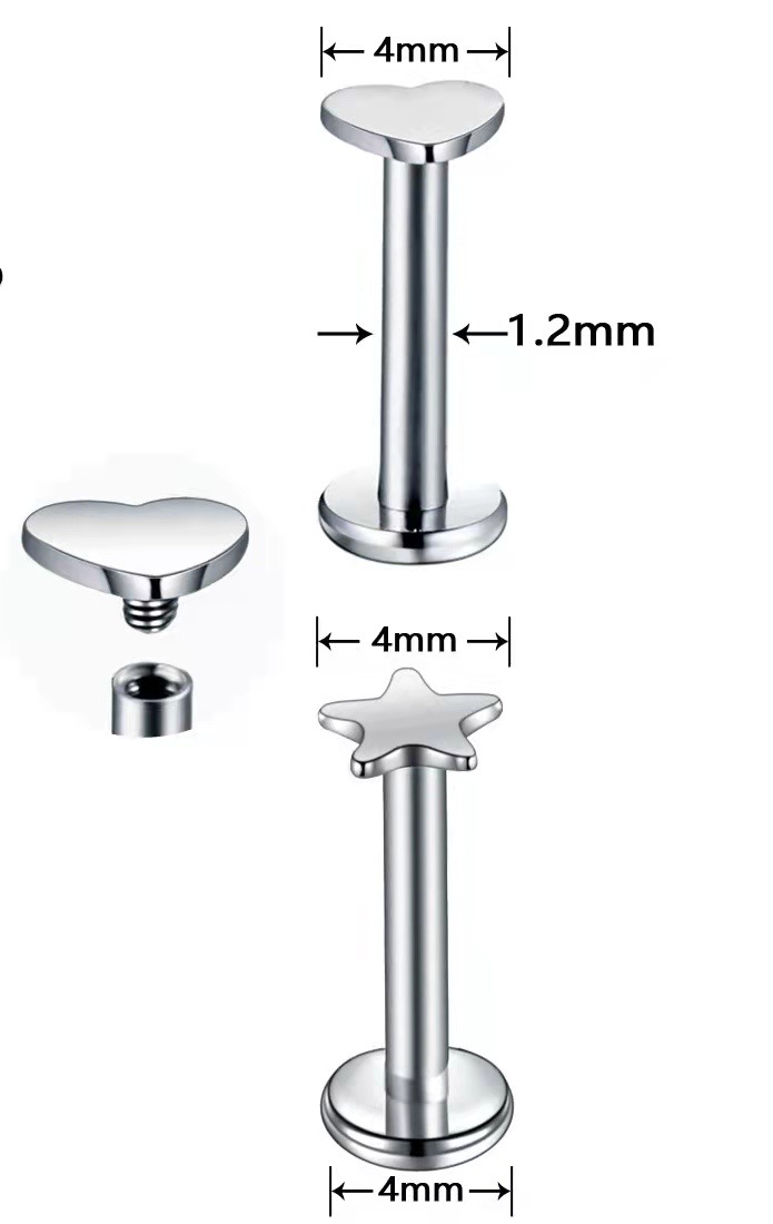 Piercings aux lèvres et boucles d'oreilles exclusivement pour_voghion.com