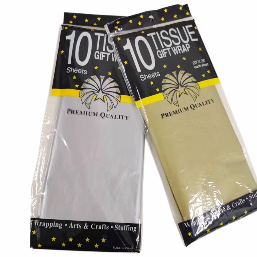 14g de papel de pera de color tissue paper comercio exterior papel de página fina decoración de Navidad niños hecho a mano embalaje de flores