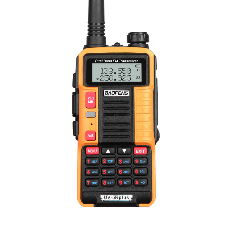 Baofeng UV-5Rplus walkie-talkie de tres segmentos de pie de mano de alta potencia civil auto-conducción al aire libre fm USB