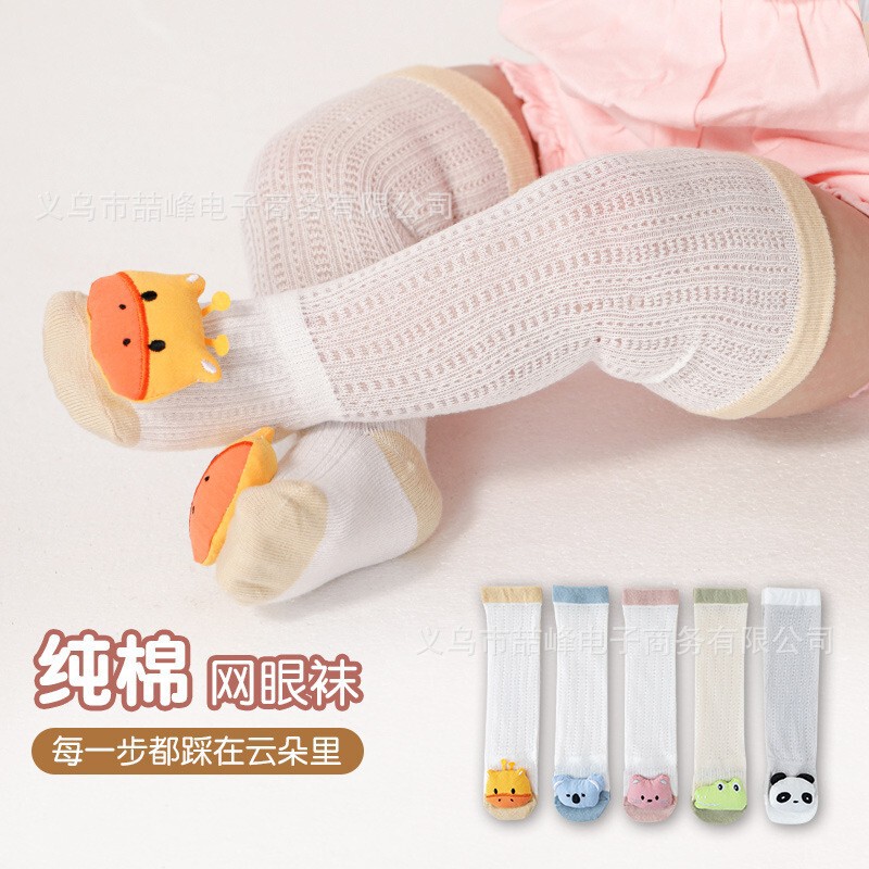 2025 Children's Socks Class A Cotton Spring and Autumn Newborn Baby Girl Socks Doll Loosen Boneless Knee Pad Stockings
