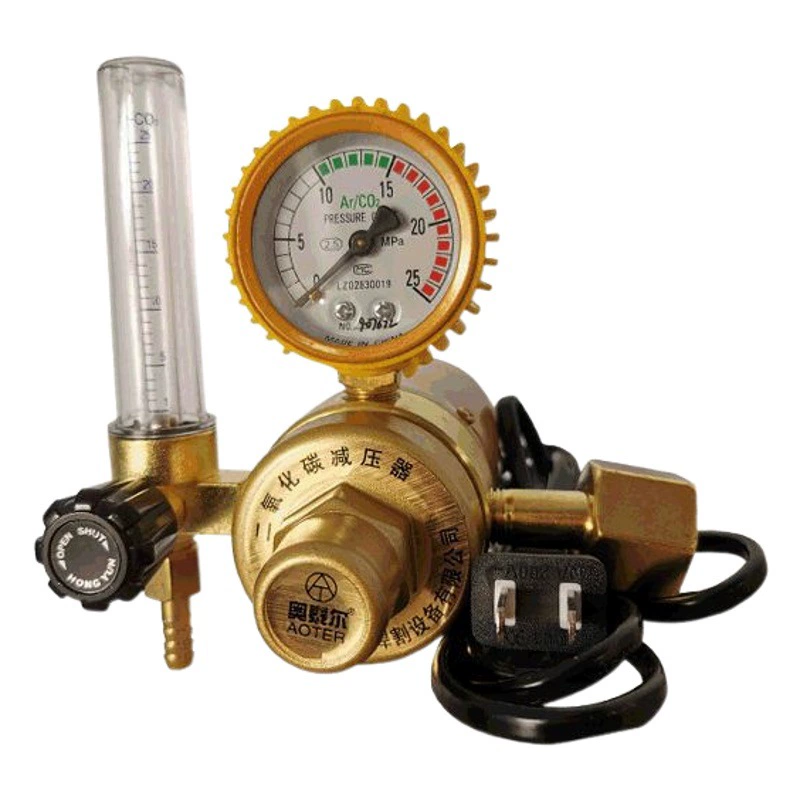 Редуктор давления углекислого газа счетчик отопления редуктор давления газового счетчика СО2 редукционный клапан двухгарантийная Сварка YQT-731L манометр