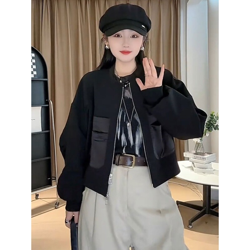 European Spring New Casual All-match Retro Short Coat Western Style Design Collar Short Women's Jacket Top