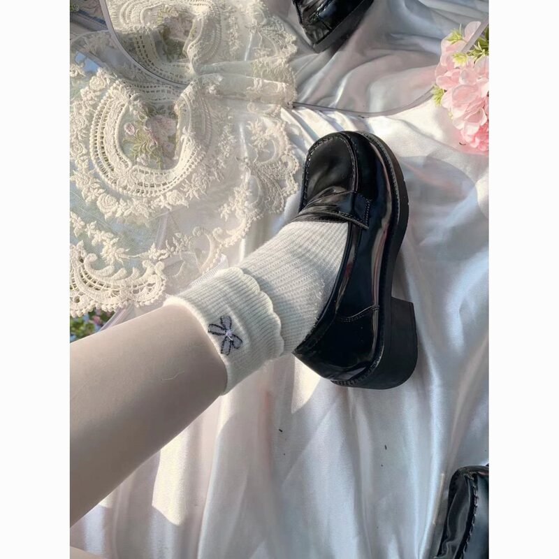 Lolita's Dream Original Lolita Basic Uniform Shoes with Square Toe, Japanese Style. For those with narrow feet, it is recommended to order one size smaller